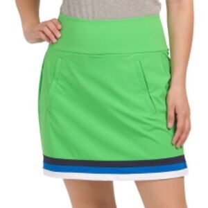 Kinona Green Skort with Blue and Black Accents